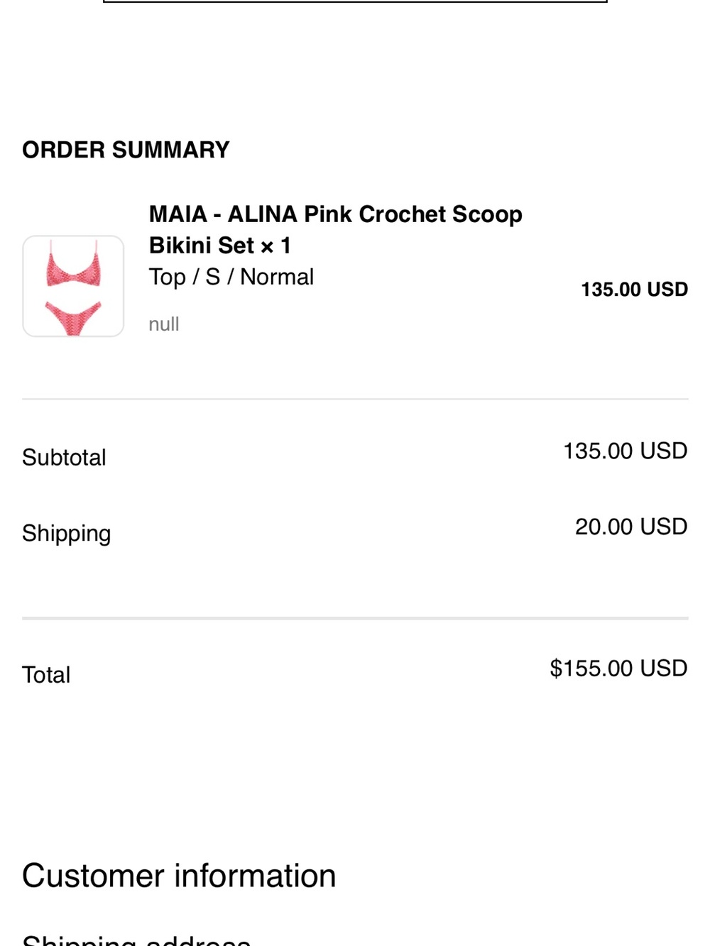 Triangl MAIA - ALINA Pink Crochet Bikini - Picture 4 of 4